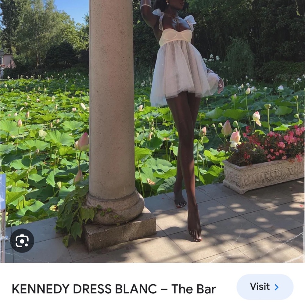 The Bar White Ruffled Mini Dress - Picture 4 of 5